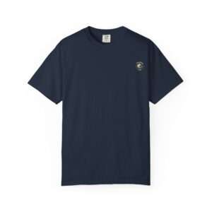 Unisex Garment-Dyed T-shirt Featuring Taoist Golden Light Mantra - Navy, S