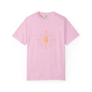 Unisex T-shirt Featuring Golden Light Mantra - Blossom, S
