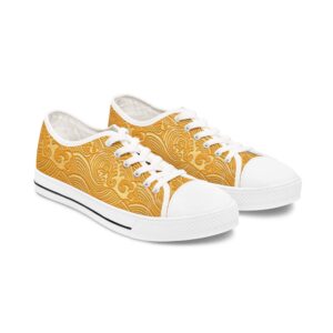 Low-Top Women's Sneakers with Traditional Chinese blessing motif