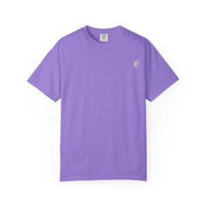 Unisex Garment-Dyed T-shirt Featuring Taoist Golden Light Mantra - Violet, S