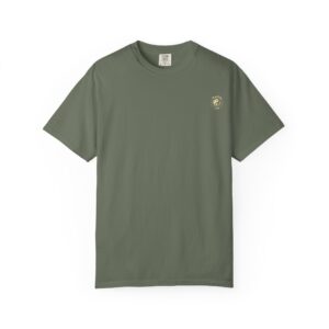 Unisex Garment-Dyed T-Shirt Featuring Taoist Golden Light Mantra - Moss, 3XL