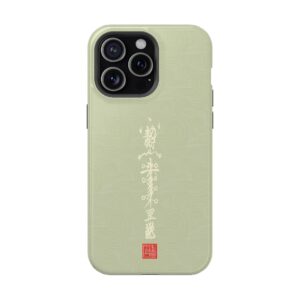 Magnetic iPhone Case Featuring Taoist Misfortune-Dispelling & Destiny-Transforming Talisman