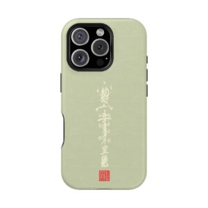 Magnetic iPhone Case Featuring Taoist Misfortune-Dispelling & Destiny-Transforming Talisman