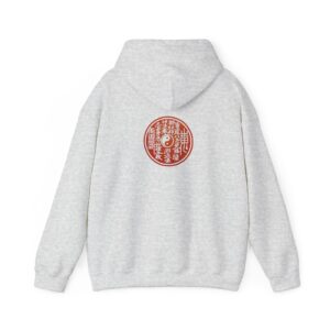 Unisex Heavy Blend Hoodie Featuring Taoist Mountain Spirit Flower Money - Ash, 5XL