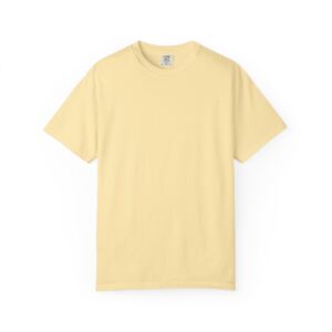 Unisex Garment-Dyed T-shirt Featuring Taoist Golden Light Mantra - Banana, L