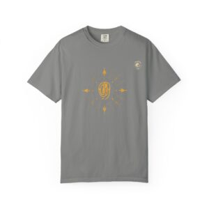 Unisex T-shirt Featuring Taoist Golden Light Mantra - Granite, 3XL