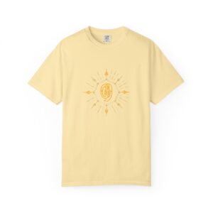 Unisex T-shirt Featuring Golden Light Mantra - Banana, 4XL