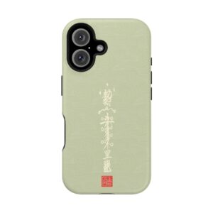 Magnetic iPhone Case Featuring Taoist Misfortune-Dispelling & Destiny-Transforming Talisman