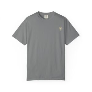 Unisex Garment-Dyed T-shirt Featuring Taoist Golden Light Mantra Talisman - Grey, XL