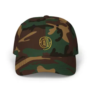 Unisex Dad Cap Inspired by the Taoist Golden Light Mantra - Green Camo, One size