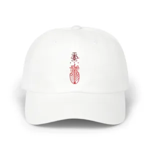 Unisex Dad Cap Inspired by Taoist Wang Lingguan Talisman - White, One size