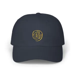 Unisex Dad Cap Inspired by the Taoist Golden Light Mantra - Navy, One size