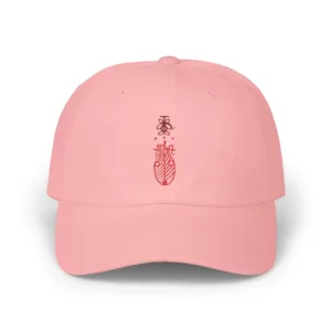Unisex Dad Cap Inspired by Taoist Wang Lingguan Talisman - Pink, One size