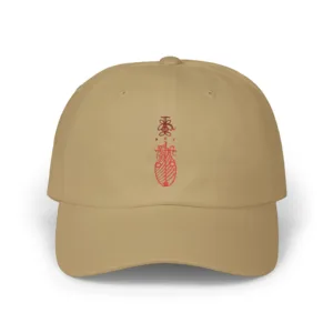 Unisex Dad Cap Inspired by Taoist Wang Lingguan Talisman - Khaki, One size
