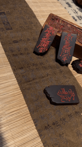 Wooden talismans